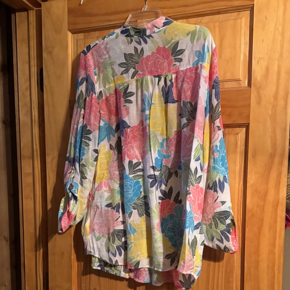 Ruby Rd. Colorful Floral Blouse - Picture 3 of 3